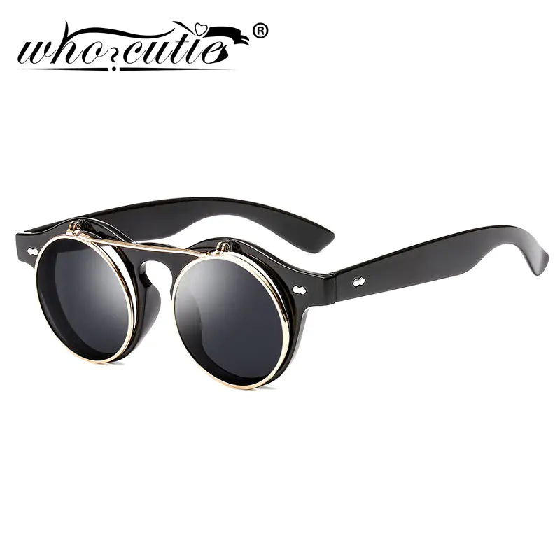 Round Flip Up Sunglasses